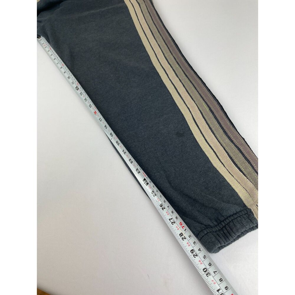 ~ Aviator Nation XL Sweatpants Gray 5-Stripe Beachy Lounge Athleisure Gym Relax - Picture 7 of 15